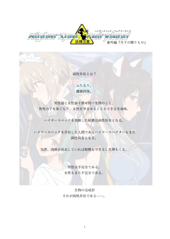 ハイヤースペック・フェアリーランド 番外編『月下の贈りもの』