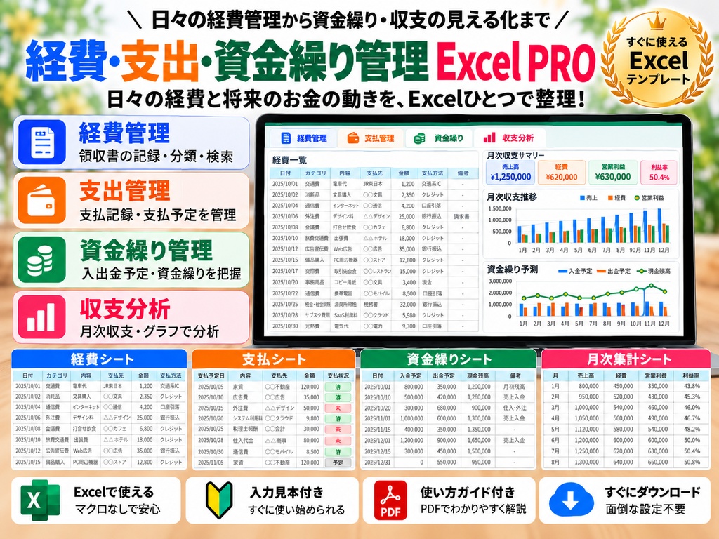 経費・支出・資金繰り管理_PRO