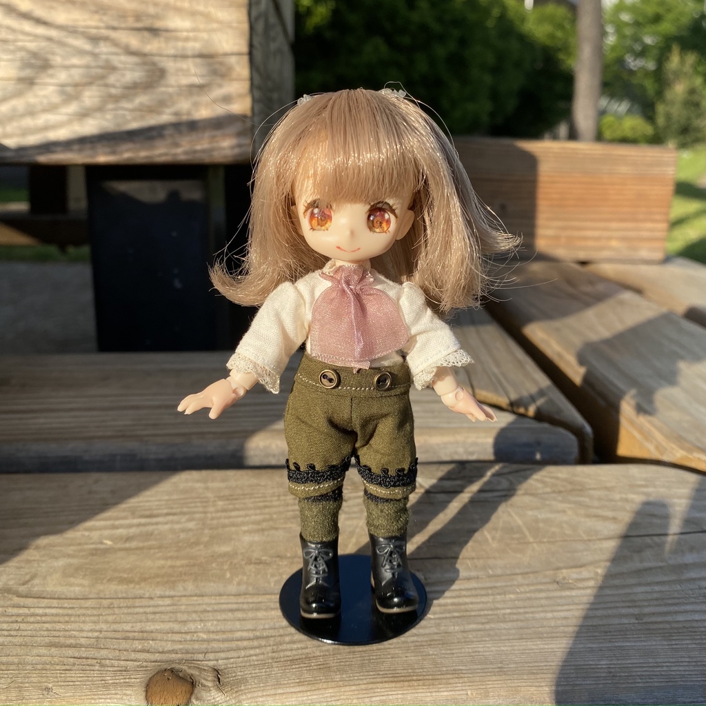 【オビツ11・ねんどーる】ミリタリーハーフパンツセット