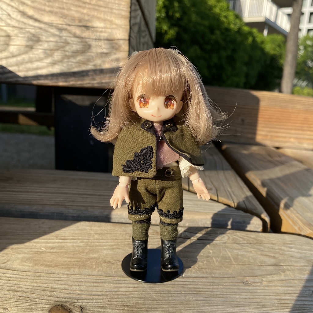 【オビツ11・ねんどーる】ミリタリーハーフパンツセット