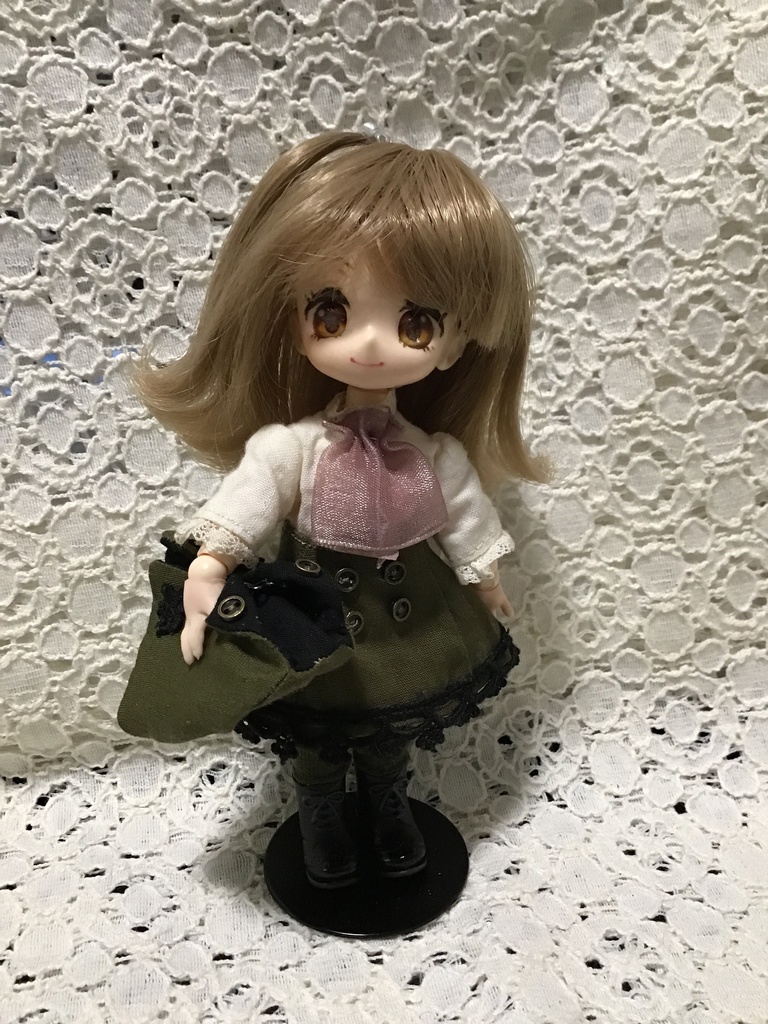 オビツ11向けアウトフィット ミリタリー風スカートセット