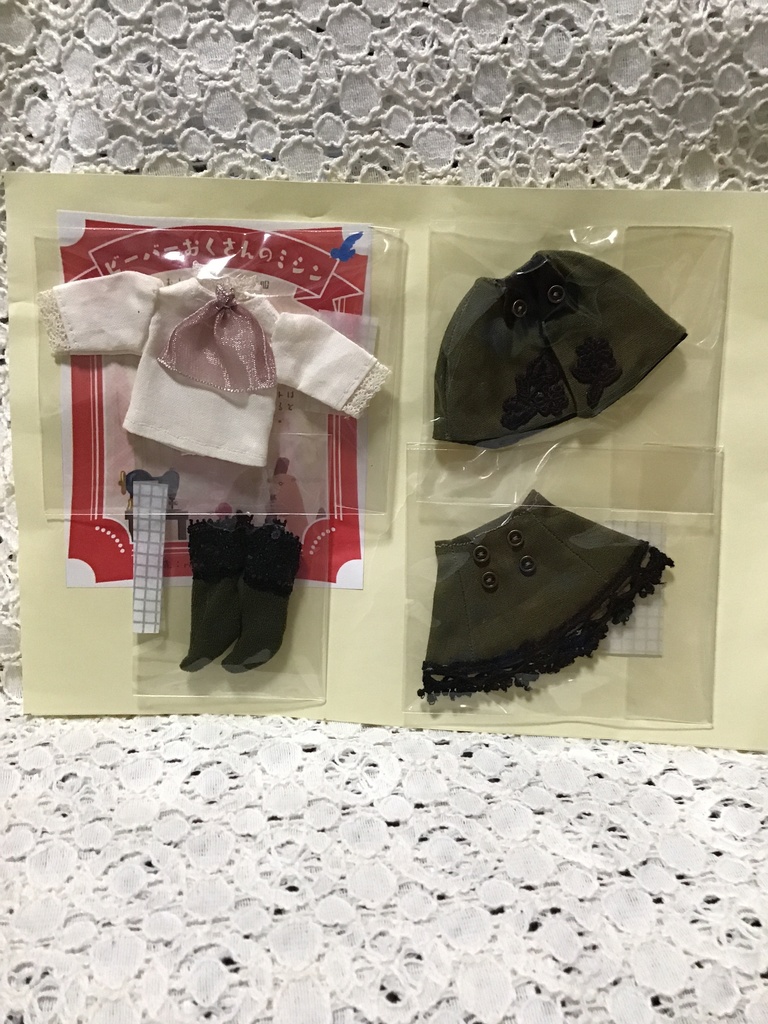 オビツ11向けアウトフィット ミリタリー風スカートセット