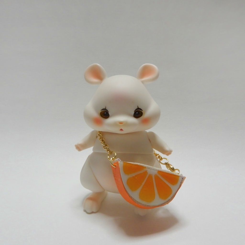 【COCORIANG  Chico】桜鼠ワンピとオレンジバッグセット　