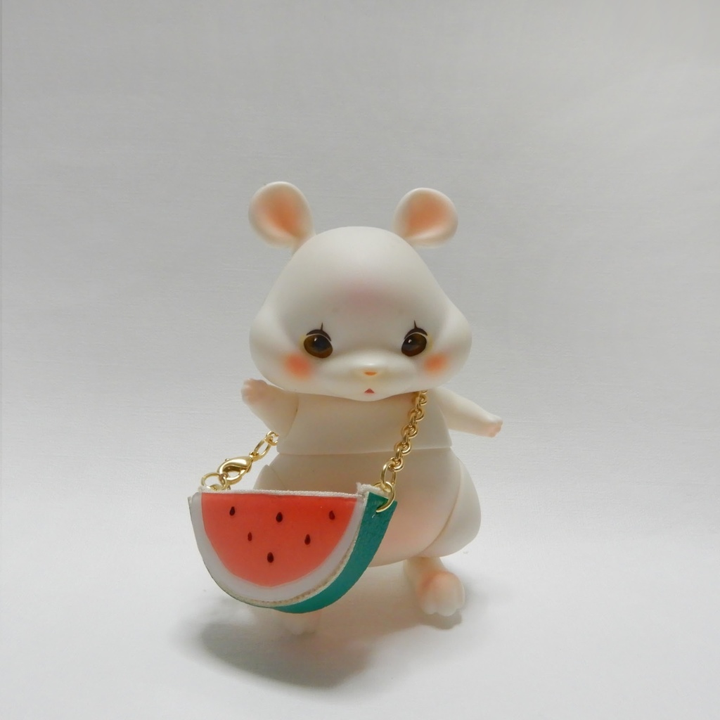 cocoriang  Chico用　青のワンピースとスイカのバッグのセット
