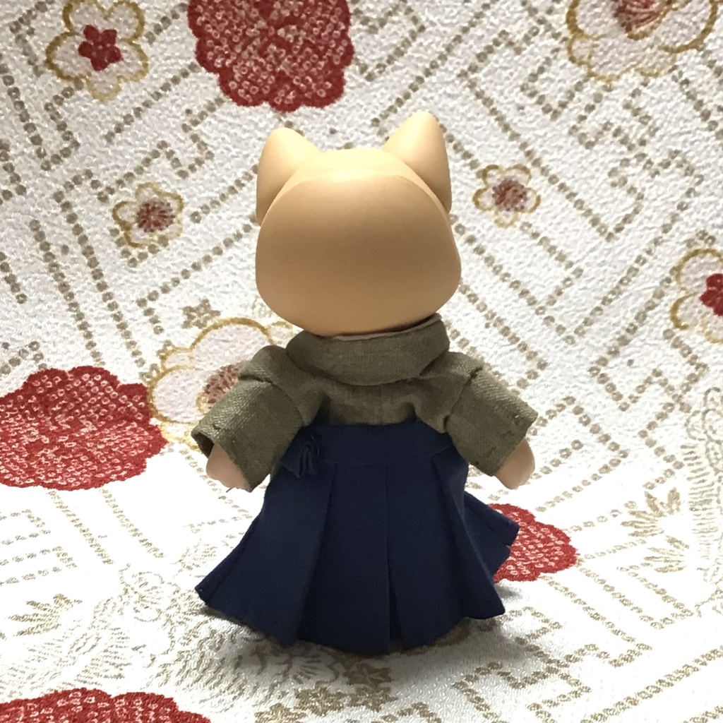 【cocoriang pet】袴セット 抹茶と紺