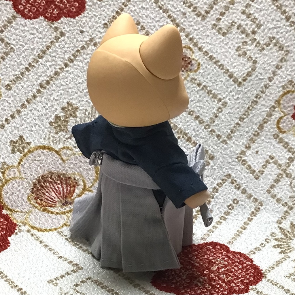 【cocoriang pet】袴セット 藍と薄鼠