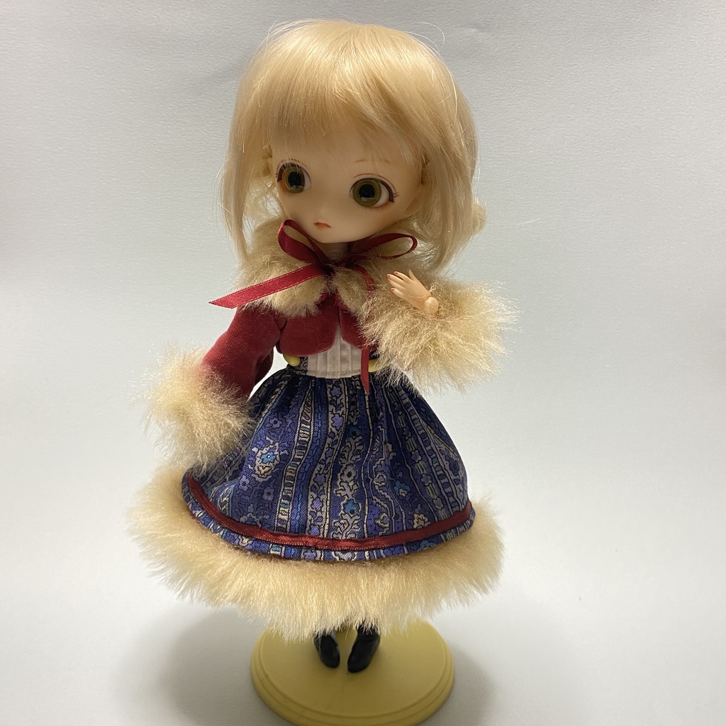 【ruruko・ハルモニアブルーム】ボレロ付きワンピース（花柄ストライプ）