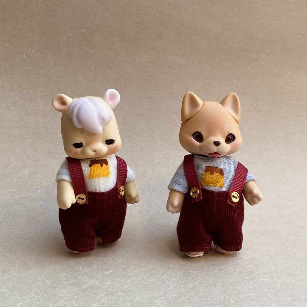 【COCORIANG】プリンTシャツとサスペンダーパンツ