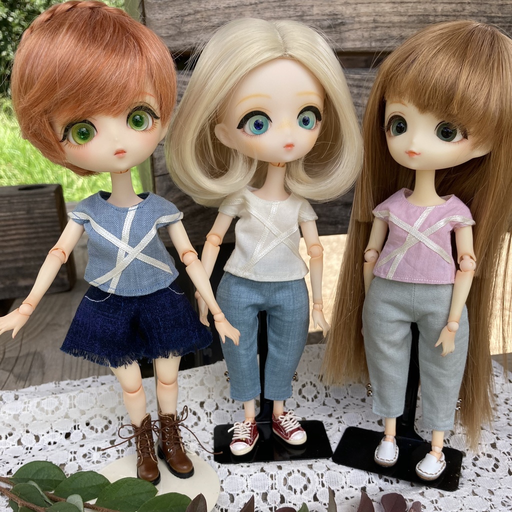 【Harmoniaシリーズ用】フレンチスリーブシャツ