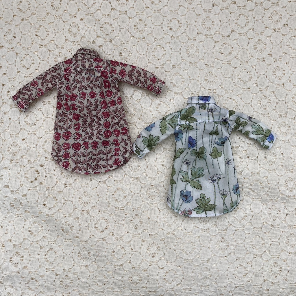 【Harmoniaシリーズ用】リバティプリントロングシャツ