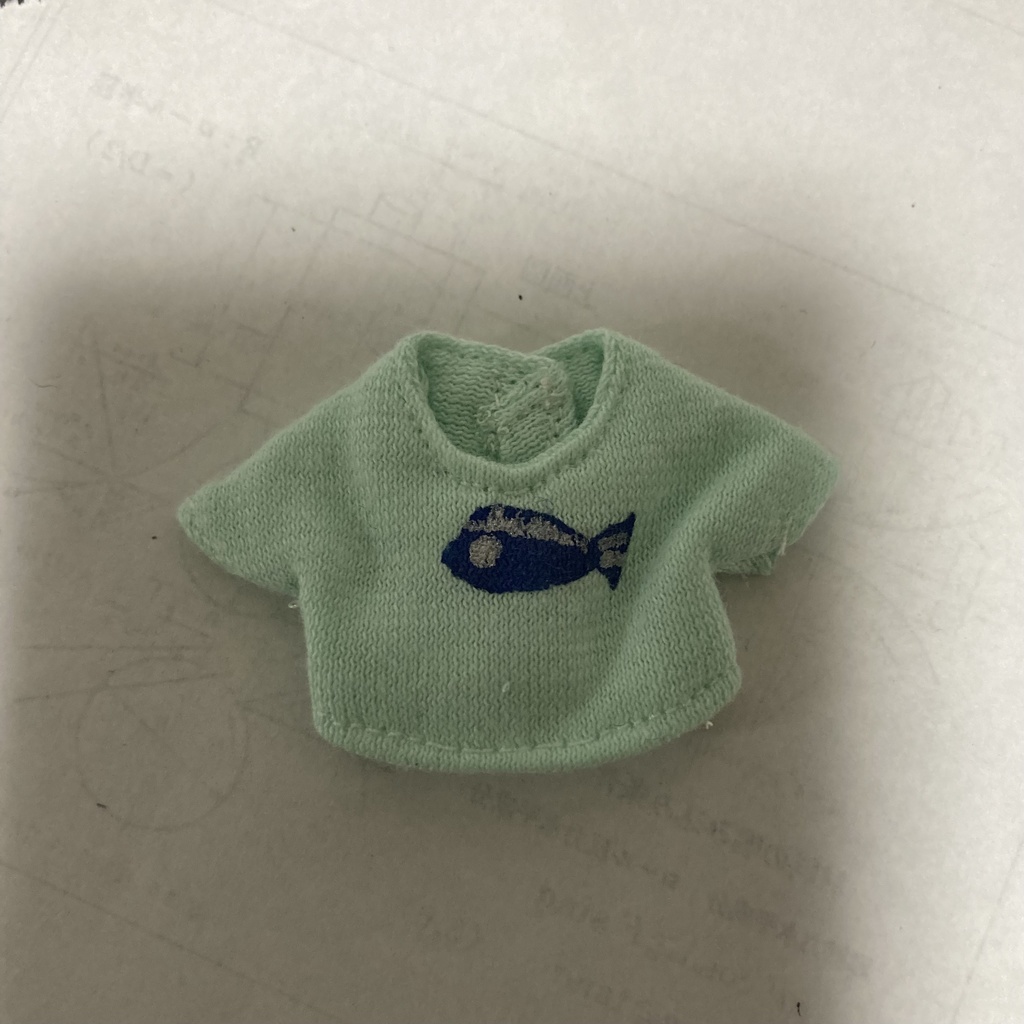 【CAPSULE DOLL用】お魚Tシャツ