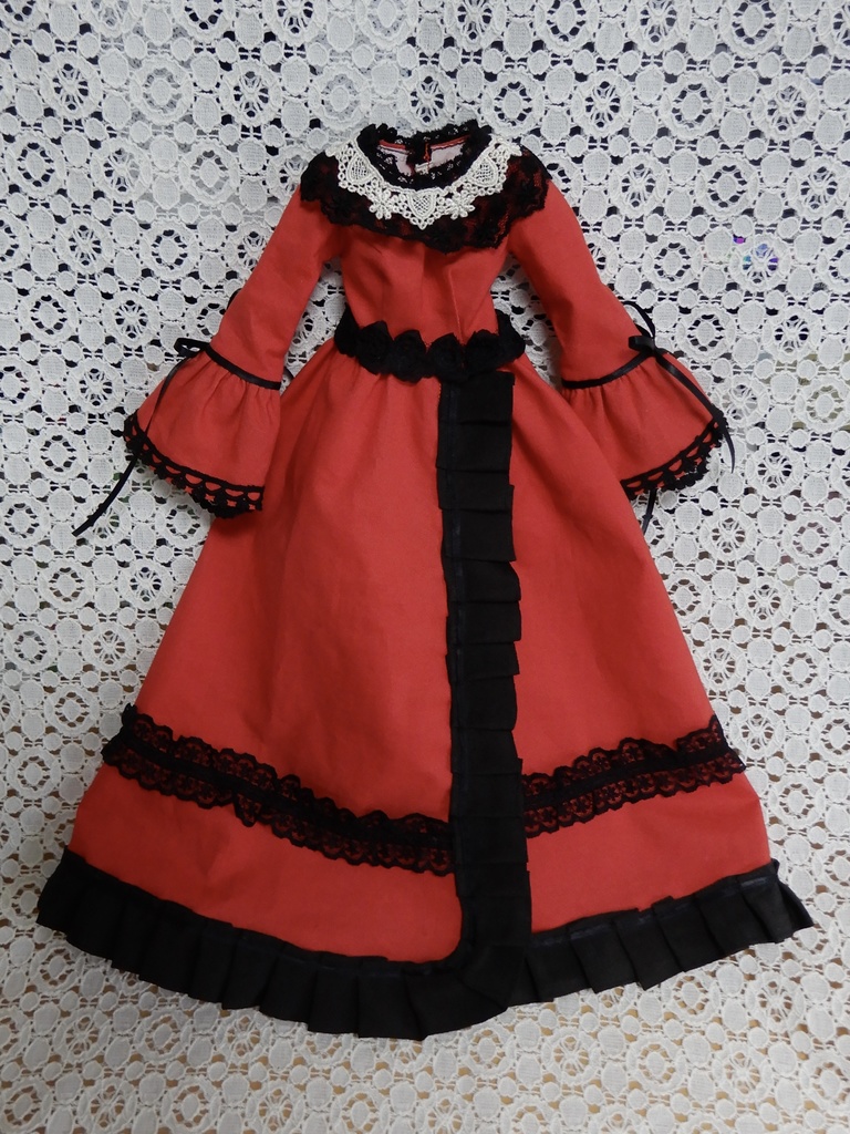 【ユノア用】ラップスカートロングドレス赤