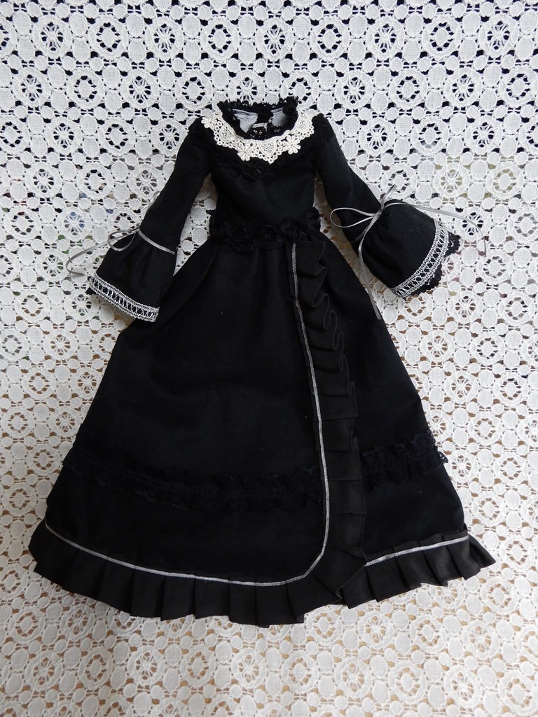 【ユノア用】ラップスカートロングドレス黒