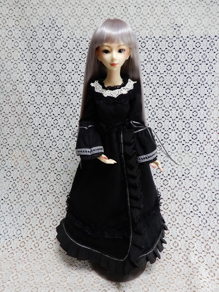 【ユノア用】ラップスカートロングドレス黒