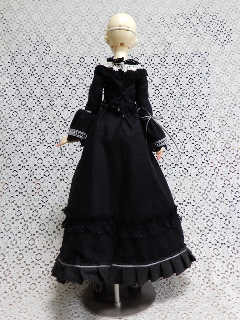 【ユノア用】ラップスカートロングドレス黒