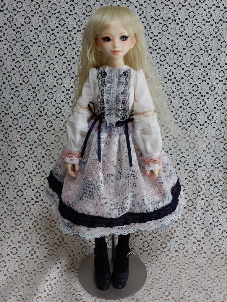 【ユノア用】リバティ×チュールの白ワンピース