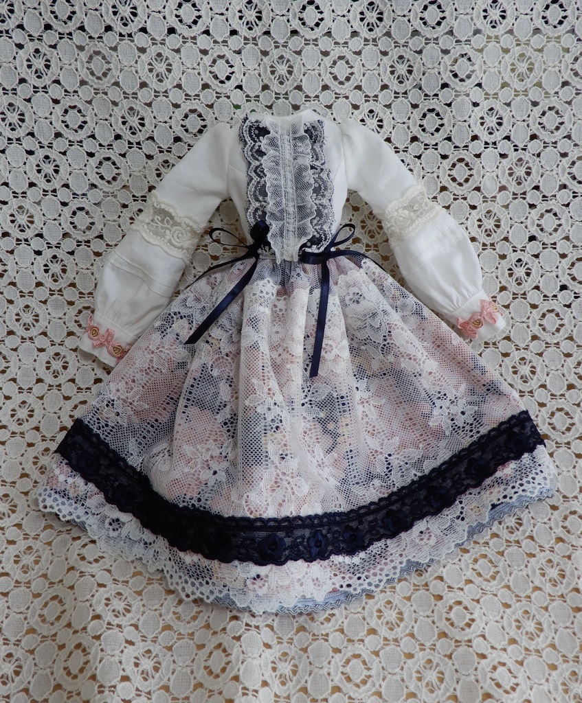 【ユノア用】リバティ×チュールの白ワンピース