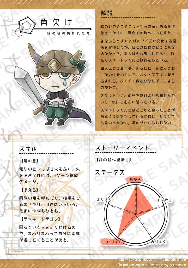 【空想RPG設定本】四天王は仇をとりたい