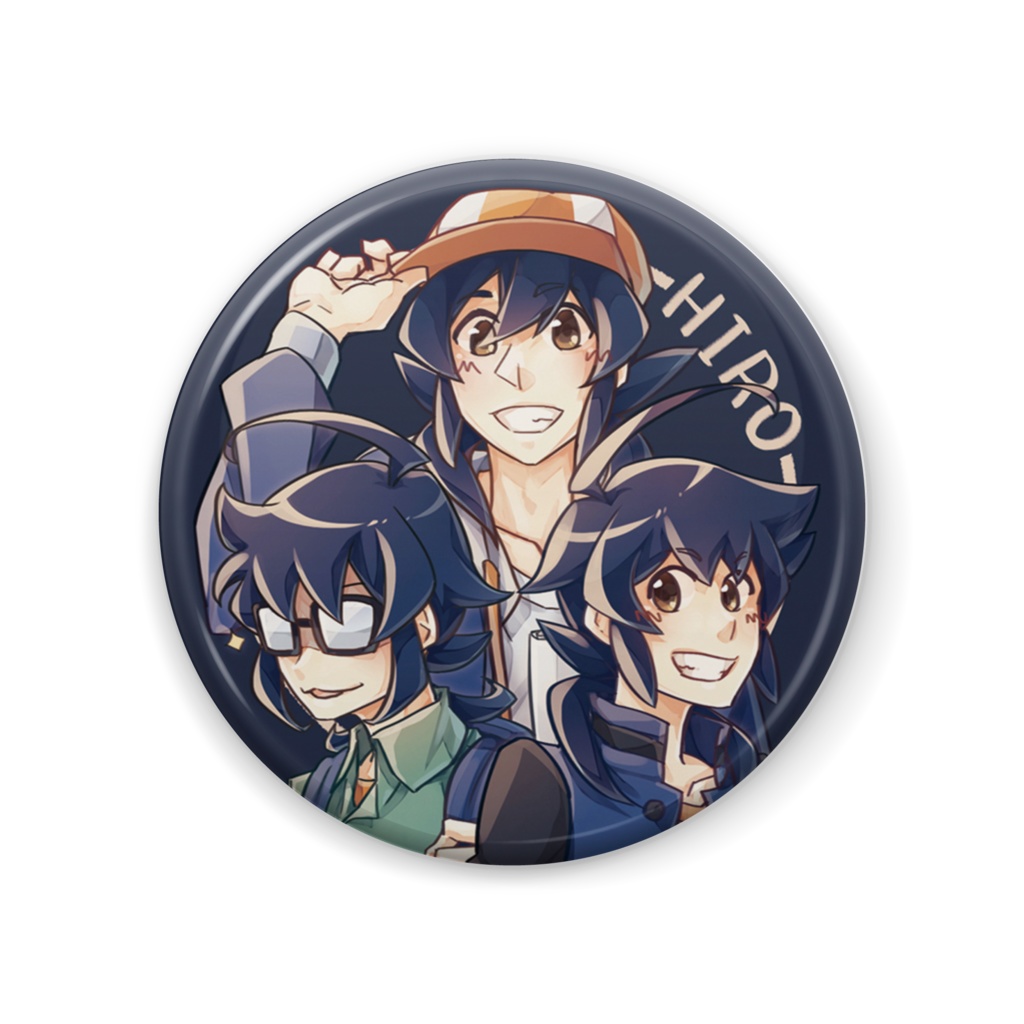 ダン戦男子57mm缶バッジ-第一彈