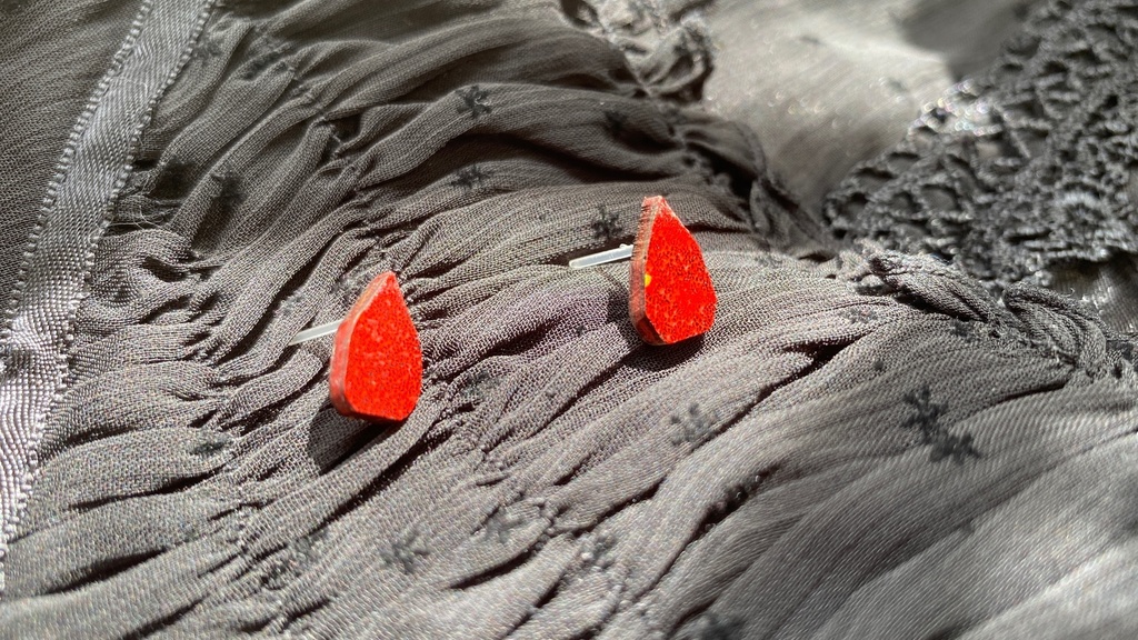 津軽塗 blood ピアス