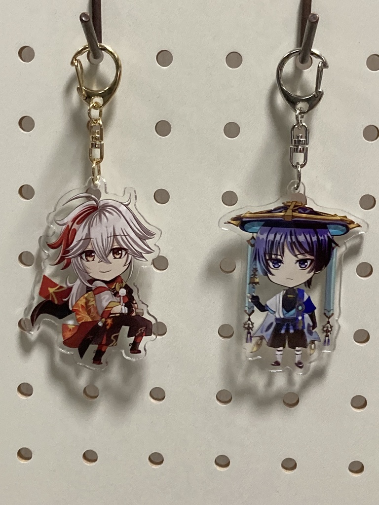 原神 アクリルキーホルダー 放浪者・万葉・鍾離・魈