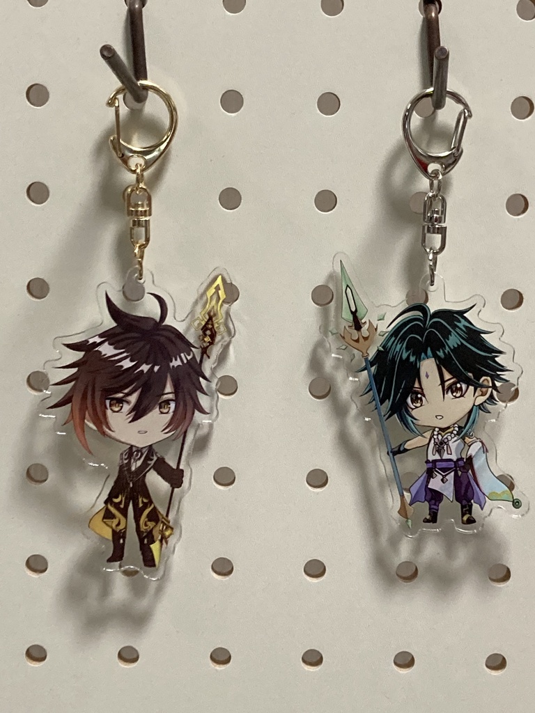 原神 アクリルキーホルダー 放浪者・万葉・鍾離・魈