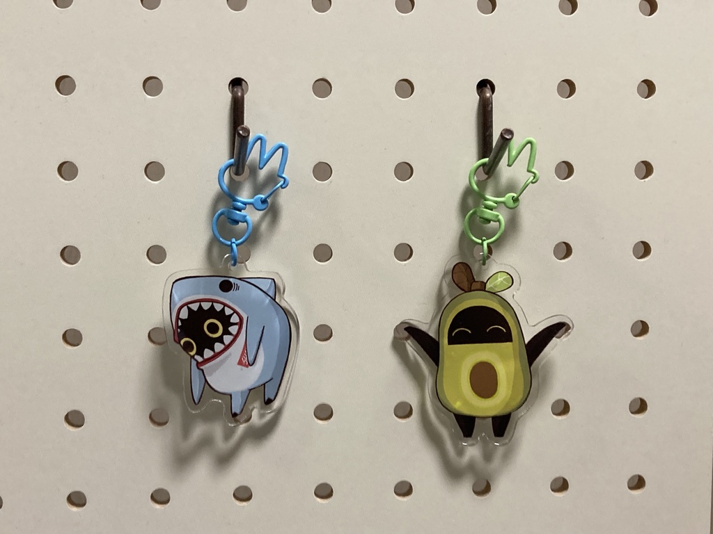 ゼンレスゾーンゼロ ボンプアクリルキーホルダー イアス・ガブット・ハヤスギ・アボカド・ゴアンゼン