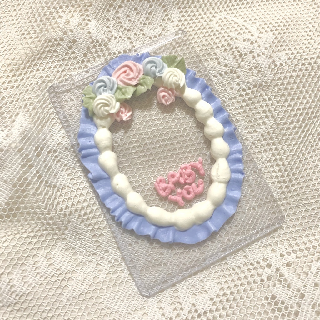 硬質カードホイップデコB8【15】ブルー×ピンク