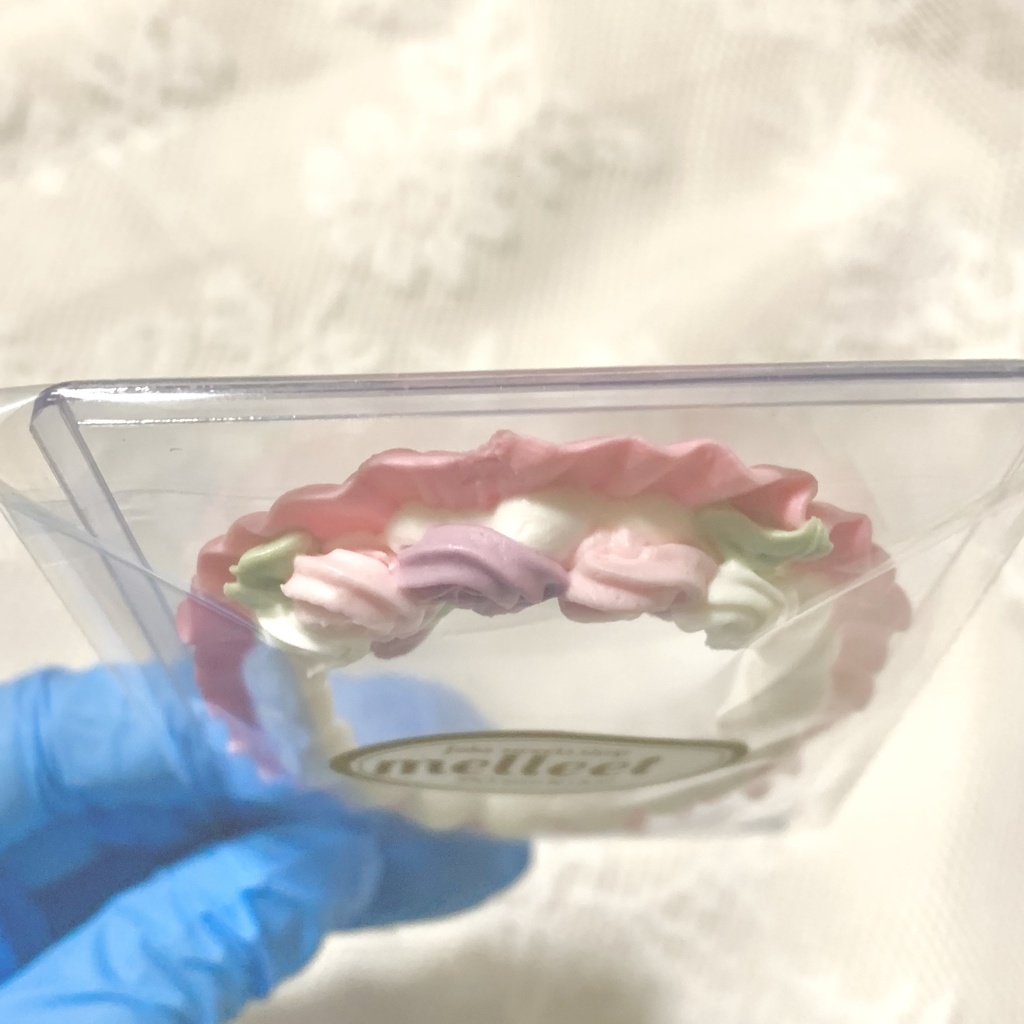 【ズレあり】硬質カードケースホイップデコ【15】ピンク×パープル枠のみ