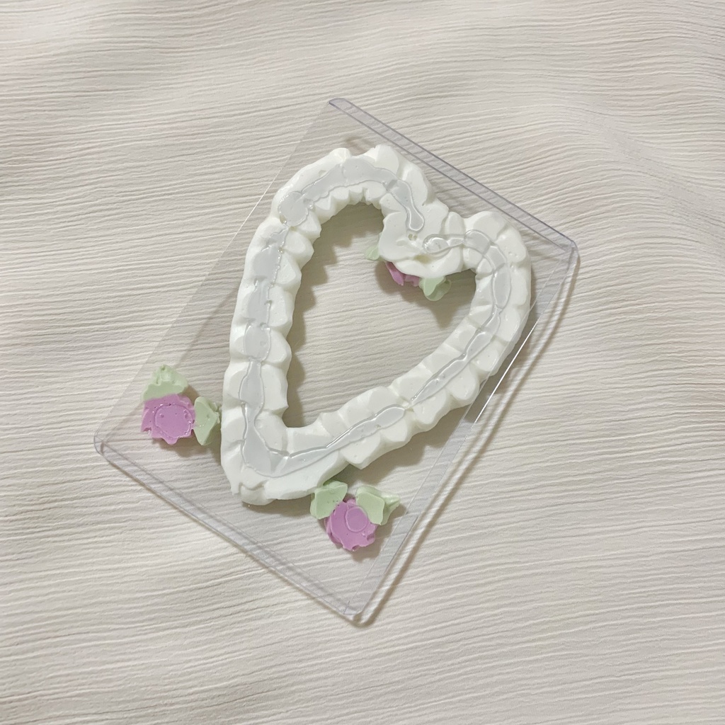 【B8】硬質カードケースホイップデコ【21】pastel blue x purple