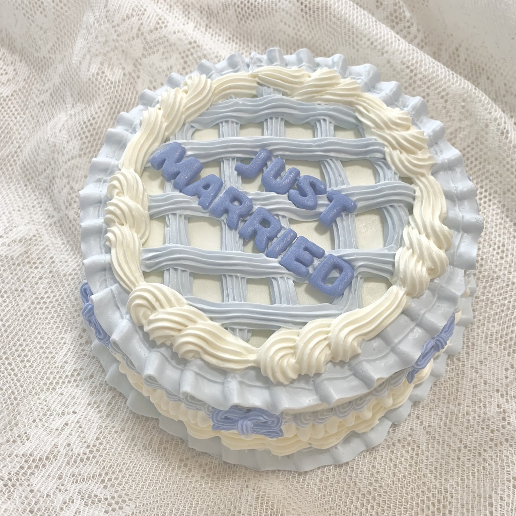 フェイクケーキ ブルー JUST MARRIED 【W21】