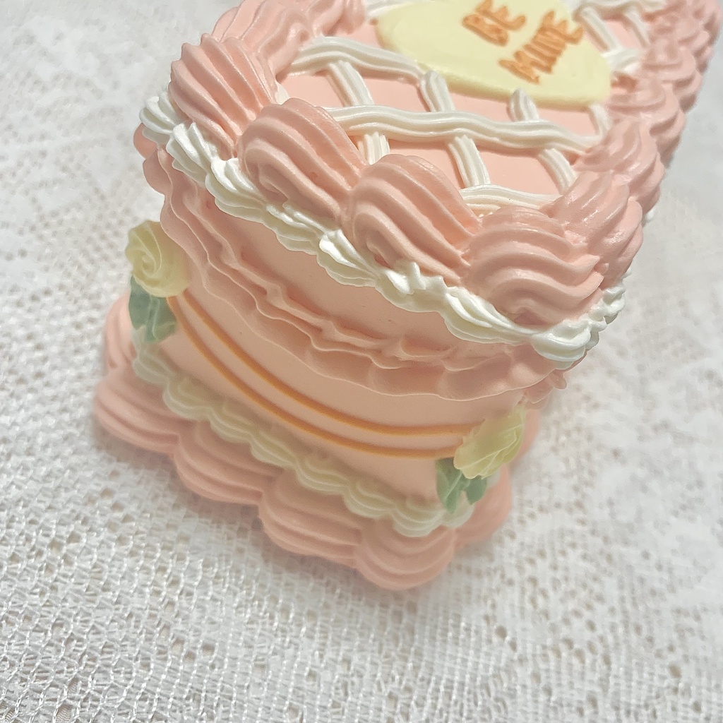 長方形のフェイクケーキBE MINE【28】
