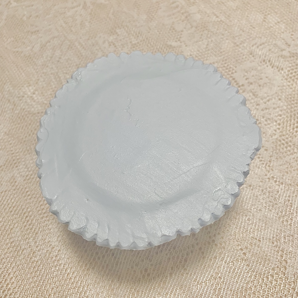 ミニフェイクケーキ パステルブルー×パール×リボン【31】