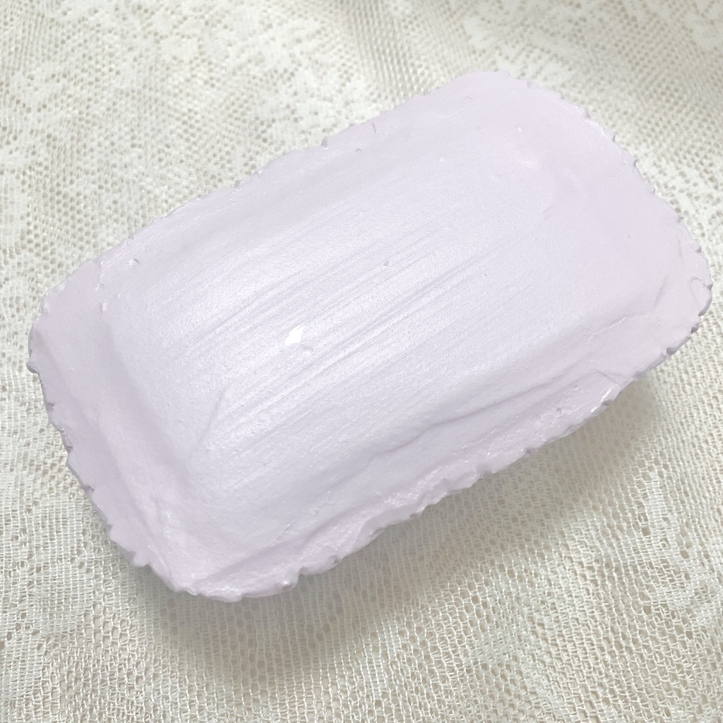 手のひらサイズの長方形フェイクケーキ ブラックxラベンダー【37】