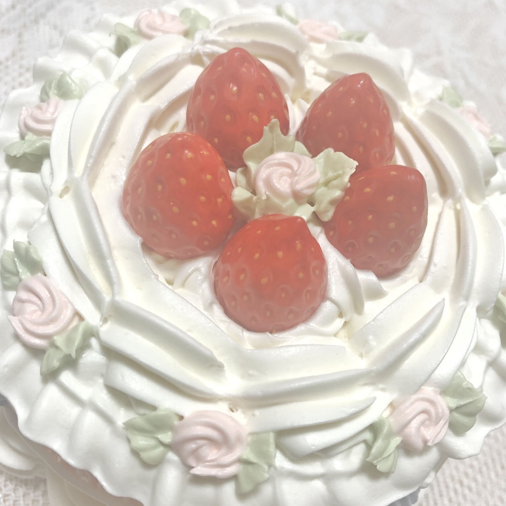 イチゴとバラのフェイクケーキ【40】