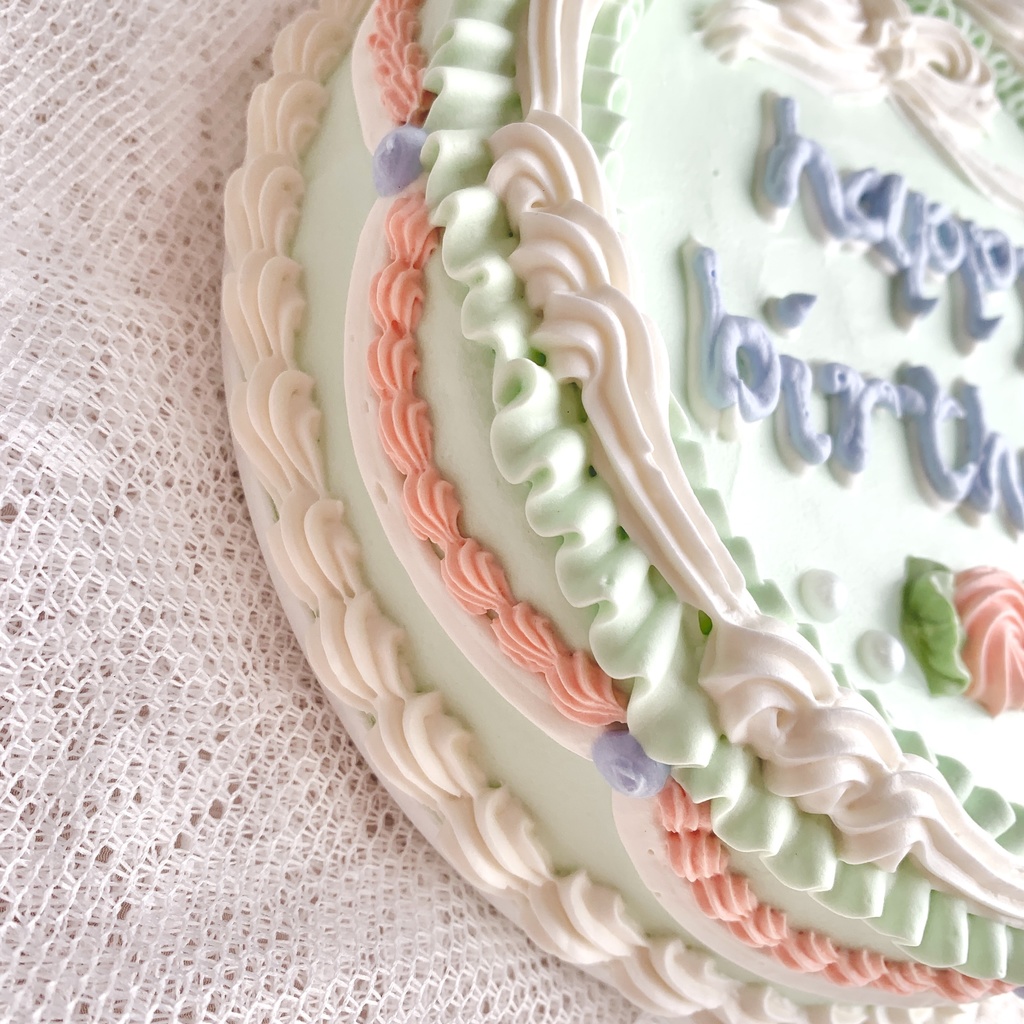 壁掛ケーキ6号happy birthday 【50】