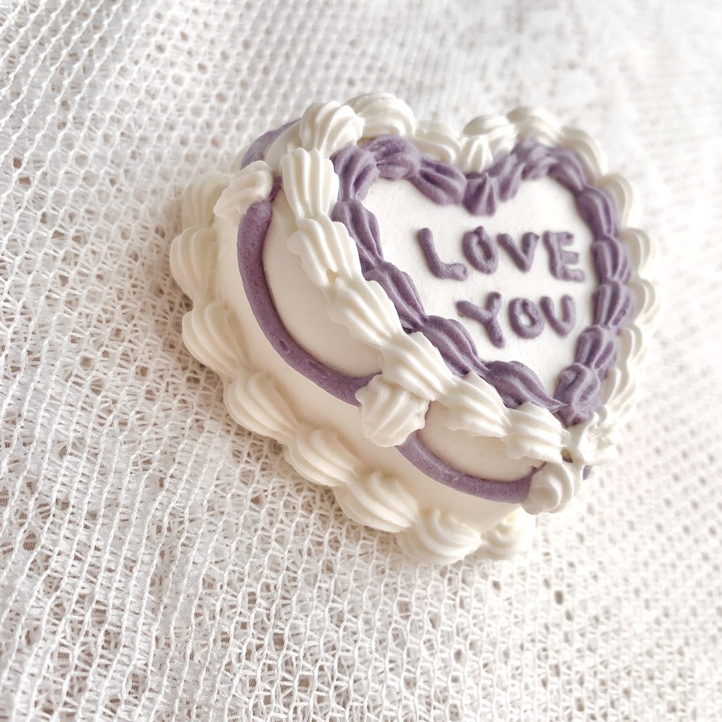 ミニハートフェイクケーキ love you【53】