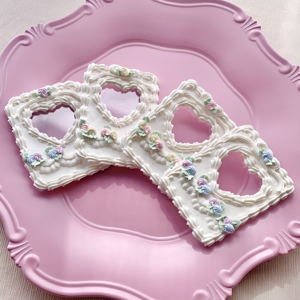 【5/24再販】ケーキみたいなホイップデコ ハート×バラ B8【67】4パターン