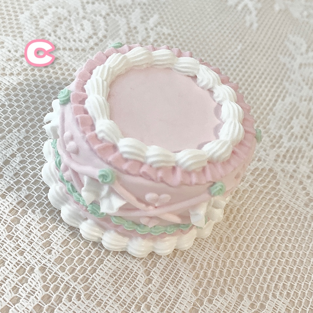 手のひらサイズのミニフェイクケーキ【73】4タイプ