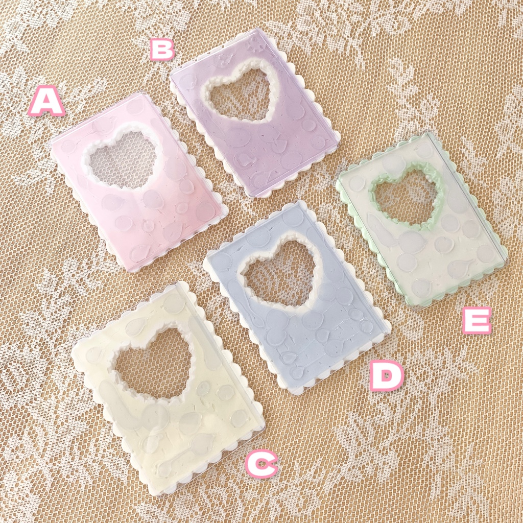 【期間限定☆受注販売】ケーキみたいなホイップデコB8 ハート×まるおはな【74】5色