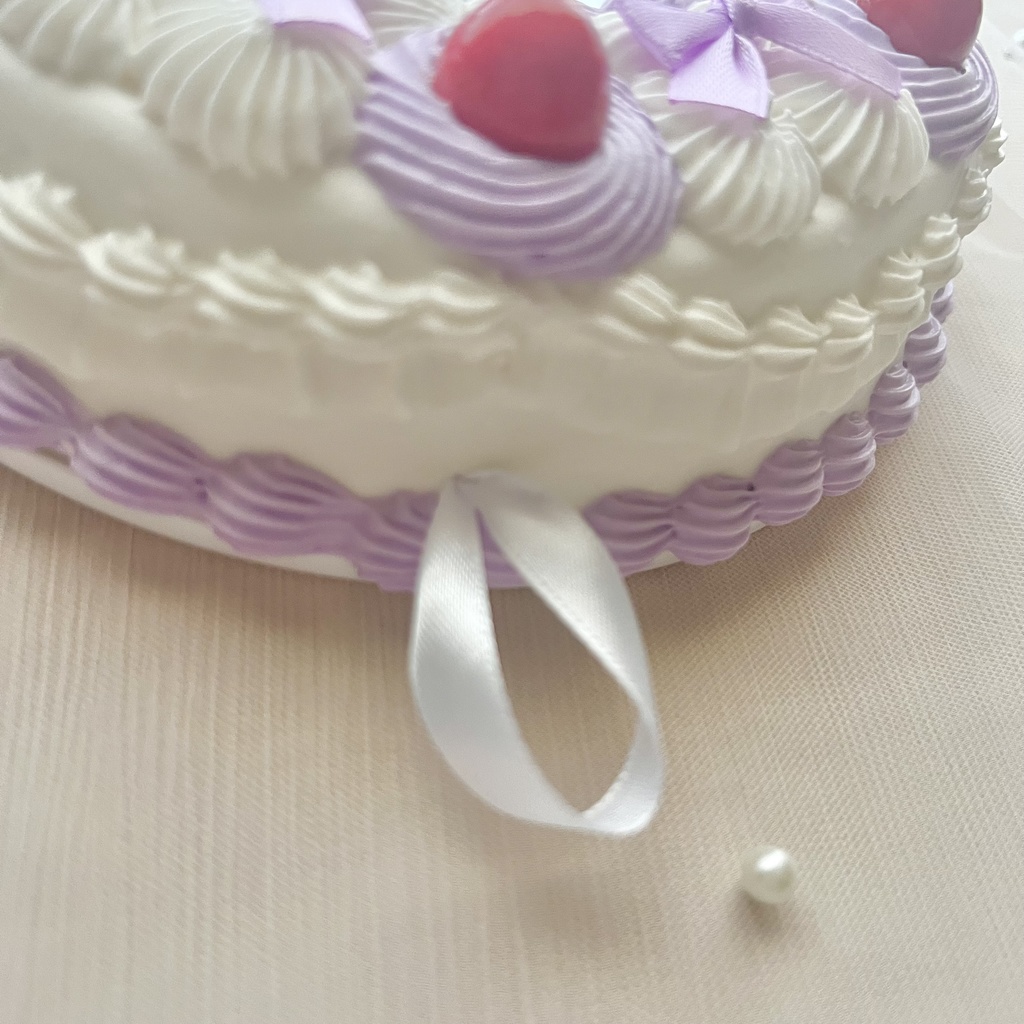 壁掛ケーキミラー6号 チェリーとリボン【76】3色