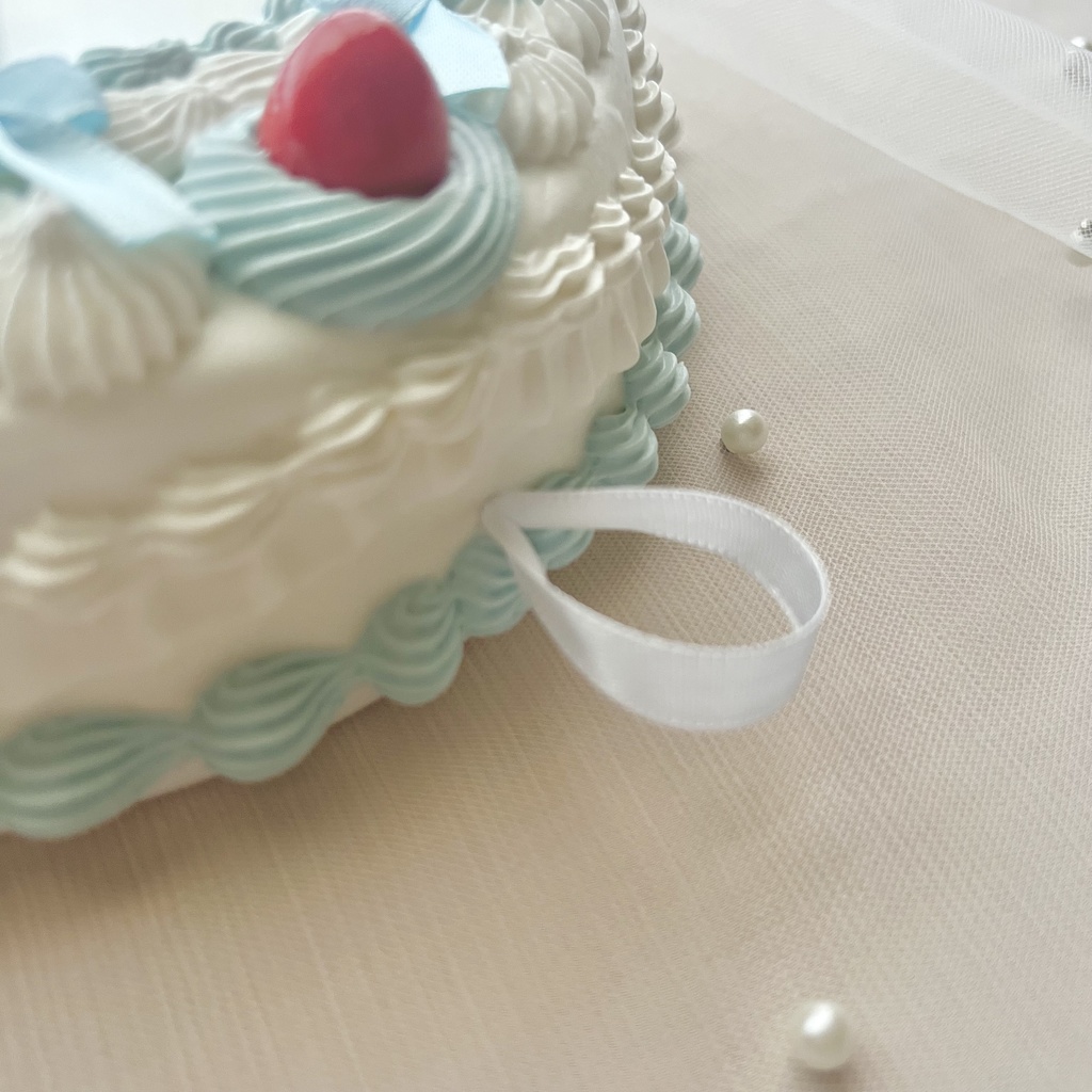 壁掛ケーキミラー6号 チェリーとリボン【76】3色