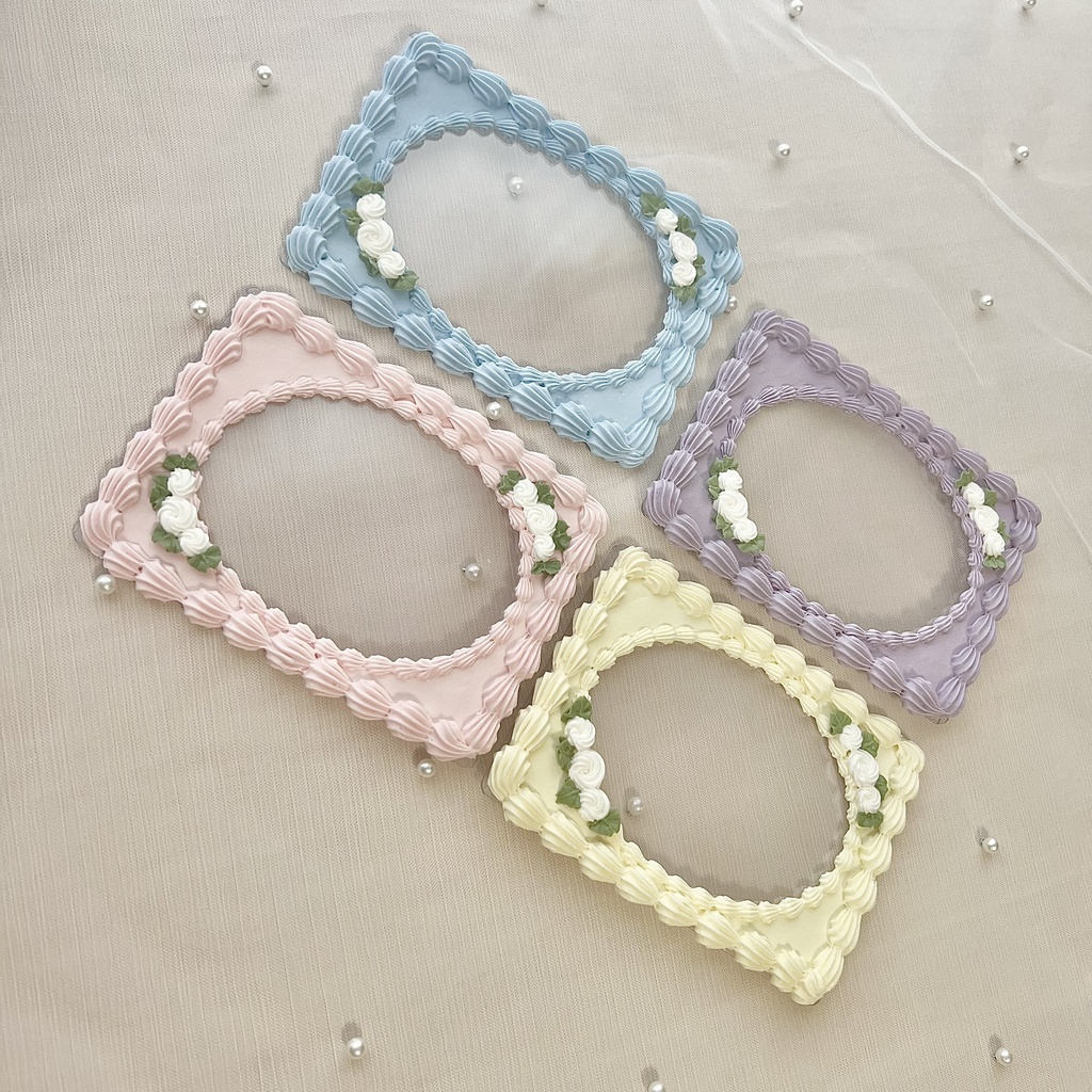 縦横両用 シンプルお花のホイップデコB7 4色【82】