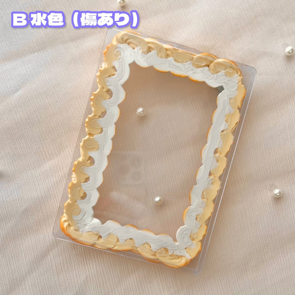 バラともこもこフリルの絞りだしクッキーデコ B7サイズ 3色【84】