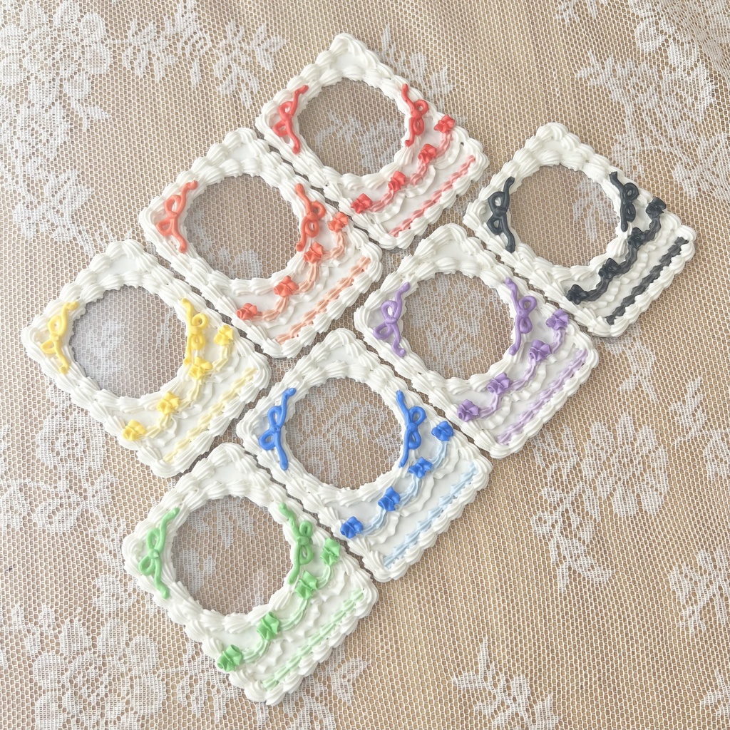 色が選べる♡リボンケーキデコB8　7色【88】