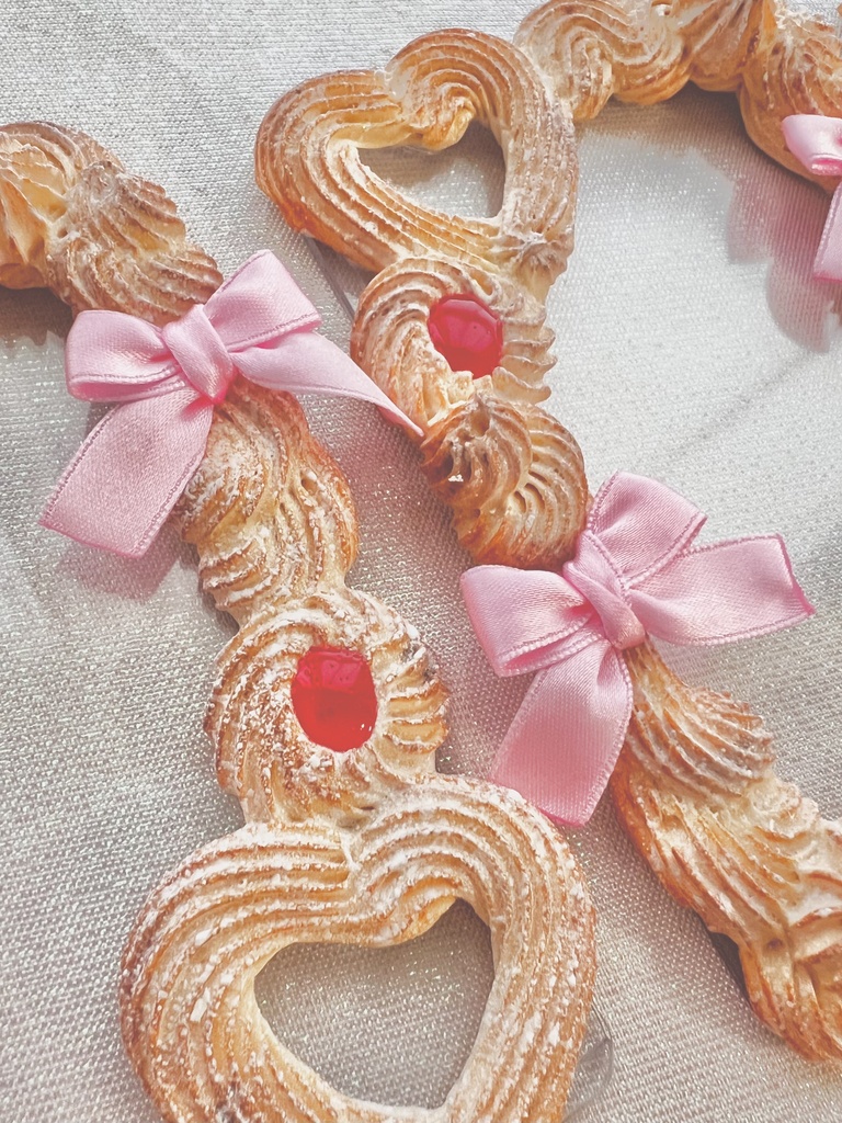 【うっかり】限定販売☆絞りだしクッキーデコB8 ジャム&リボン うっかりお砂糖かけすぎちゃった 赤ジャムver.