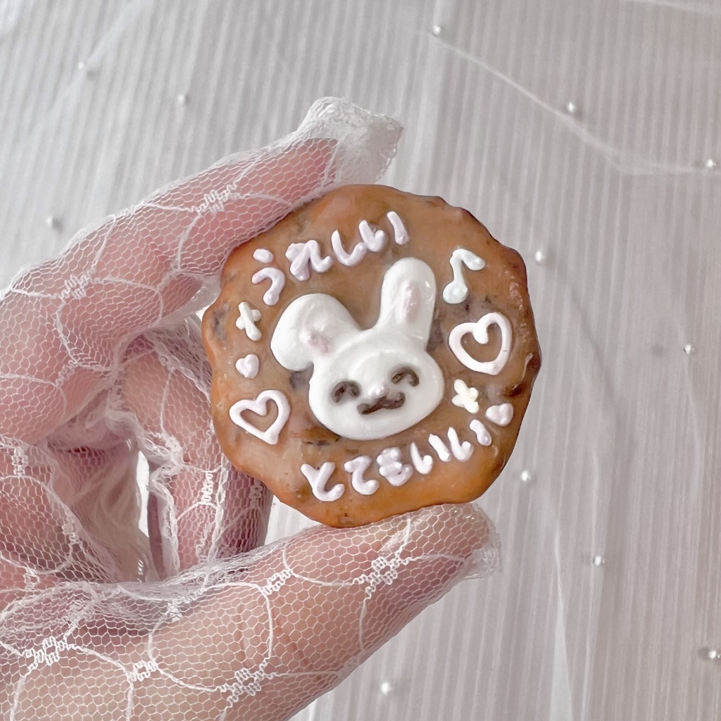 デコチョコチップクッキー ブローチ まる【96】