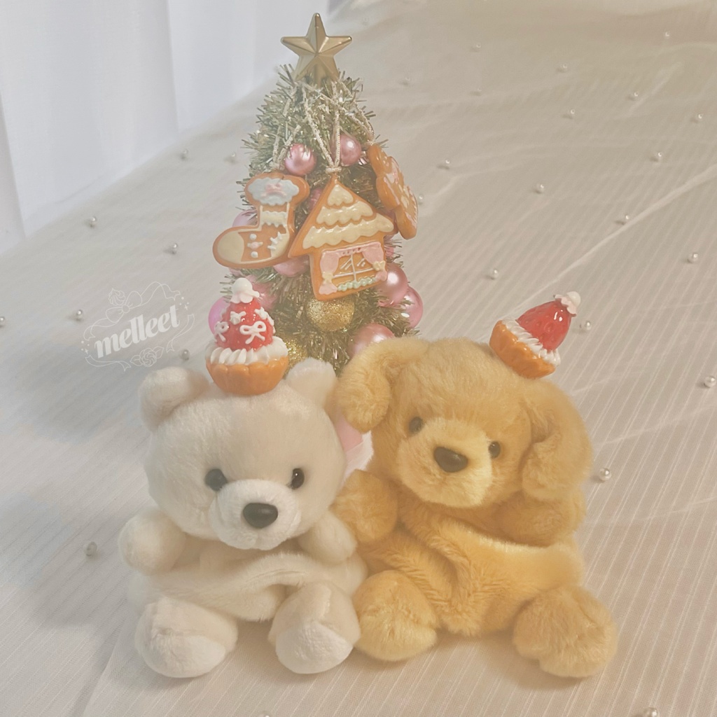 【ぬいちゃんヘアアクセ】タルトクラウン いちご・チェリー【101】