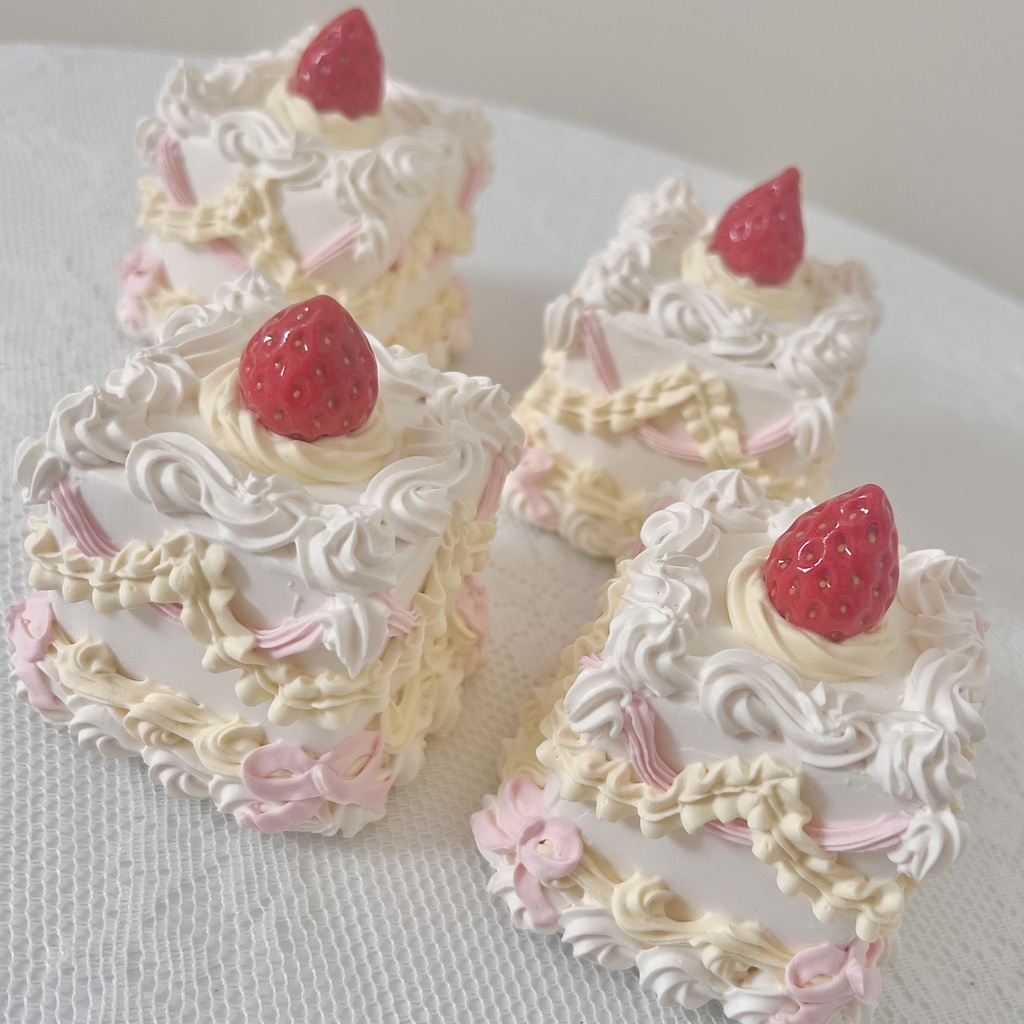 スクエア　ロマンスショートケーキ　ピンクｘきいろ【108】