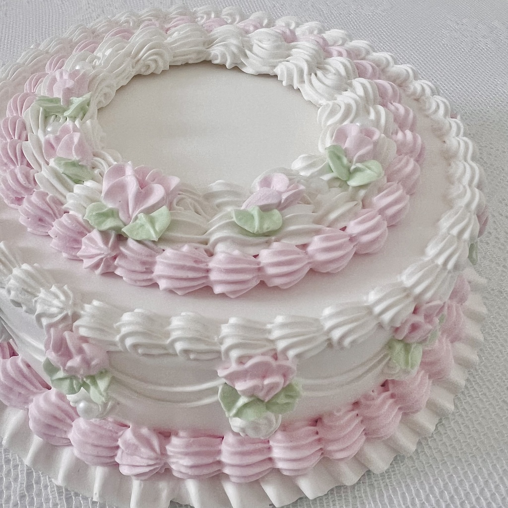 おしゃしんケーキ クリームプレート・フェイクケーキのセット【104】